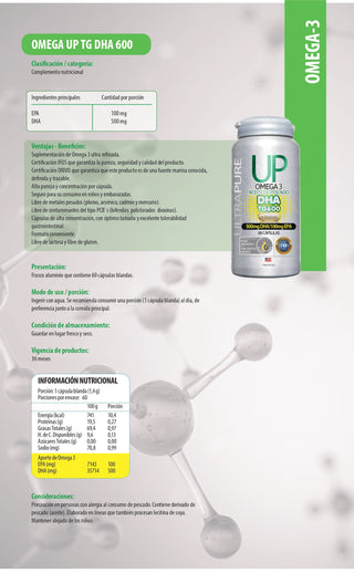 OMEGA UP DHA TG 600
