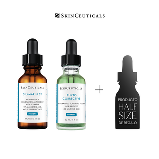 PACK EQUILIBRIO MASCULINO:  SILYMARIN CF + PHYTO CORRECTIVE + Regalo Blemish & Age Defense HALF size