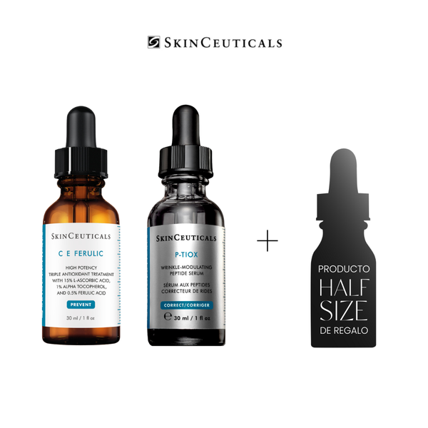 PACK GLOW ON: C E FERULIC + P-TIOX + Regalo H.A Intensifier HALF size
