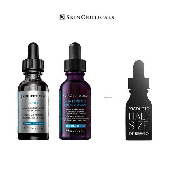 PACK REJUVENECEDOR: P-TIOX + HA INTENSIFIER MULTI-GLYCAN + REGALO: HALF SIZE CE FERULIC