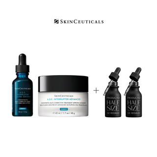 PACK EFECTO LIFTING: A.G.E. INTERRUPTER SÉRUM Y CREMA + REGALO: 2 HALF SIZE CE FERULIC