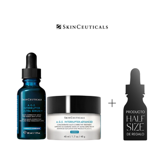 NUEVO PACK A.G.E. INTERRUPTER: SÉRUM Y CREMA + REGALO HA-INTENSIFIER MULTI GLYCAN HALF SIZE
