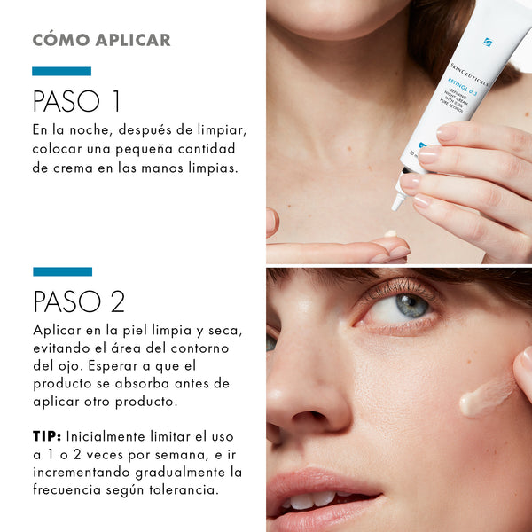 RETINOL 0.3 - Crema nocturna para Arrugas, Manchas y Textura de la Piel