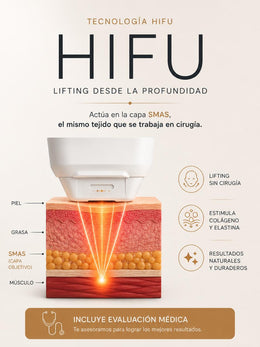 HIFU Liftera 2 Rostro completo y cuello | INCLUYE EVALUACIÓN MÉDICA