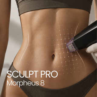 SCULPT PRO Abdomen o flancos con Morpheus8 · Máxima firmeza
